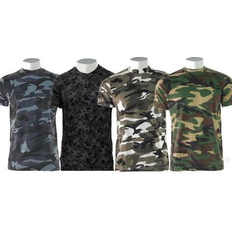 Camo T-shirts - 4 colours available